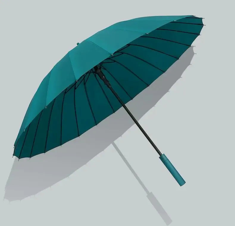 24 Ribs Long Handle Business Umbrella for Button Automatic Opening