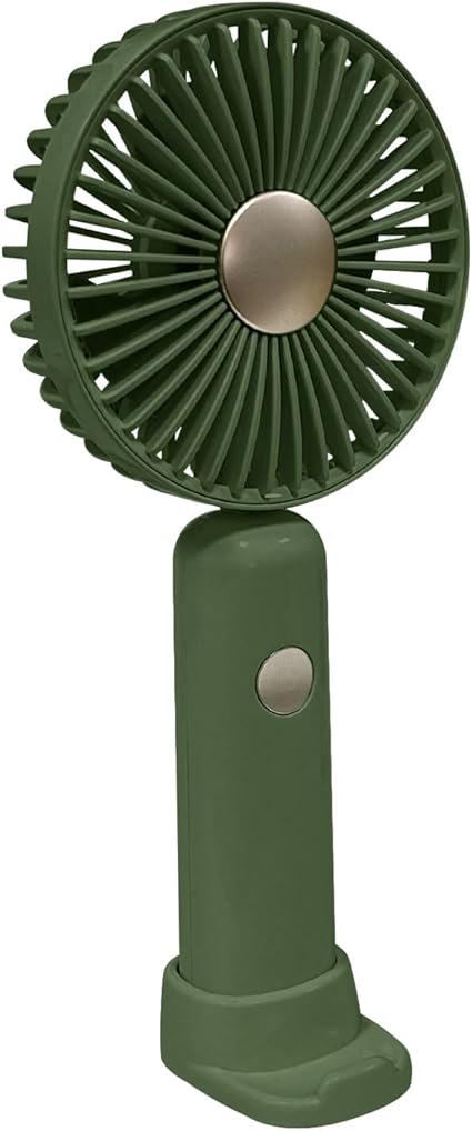Handheld Fan, 6 Speed, Lightweight USB Rechargeable for Travel Indoor Outdoor (Green)