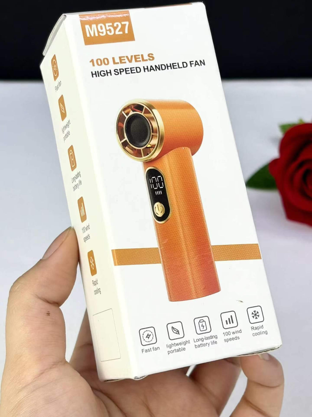 100 LEVELS high speed handheld Fan M05