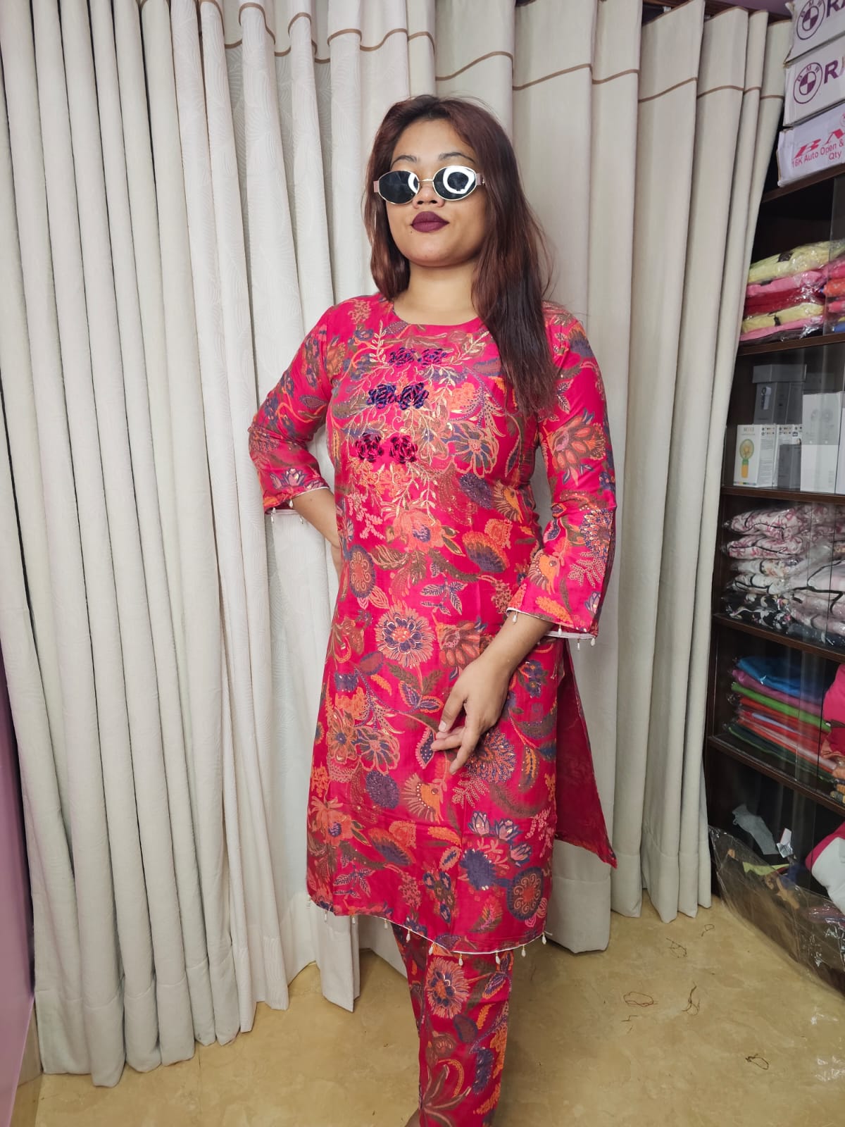 Pakistani -Style two piece dress (2pcs)