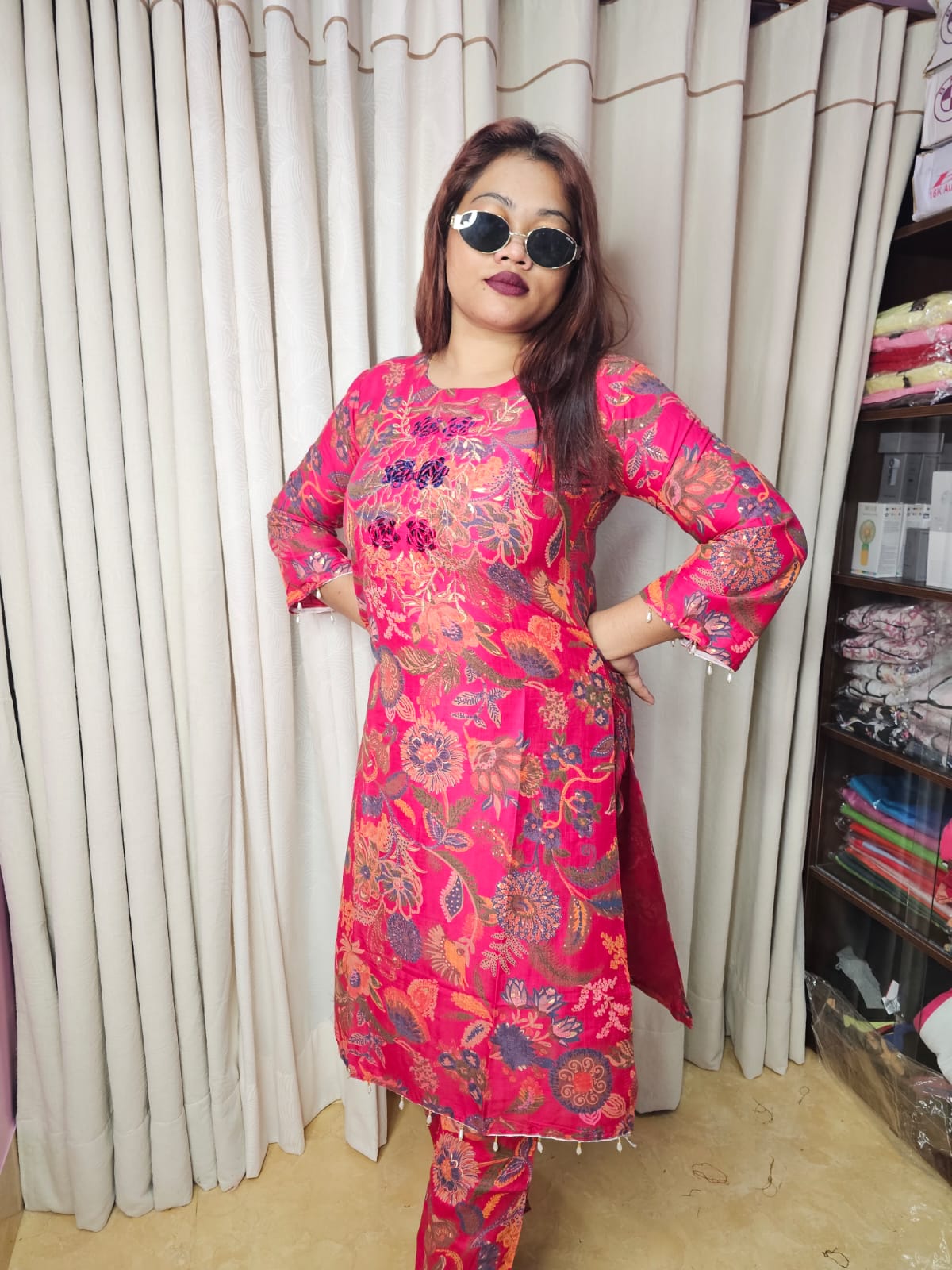Pakistani -Style two piece dress (2pcs)