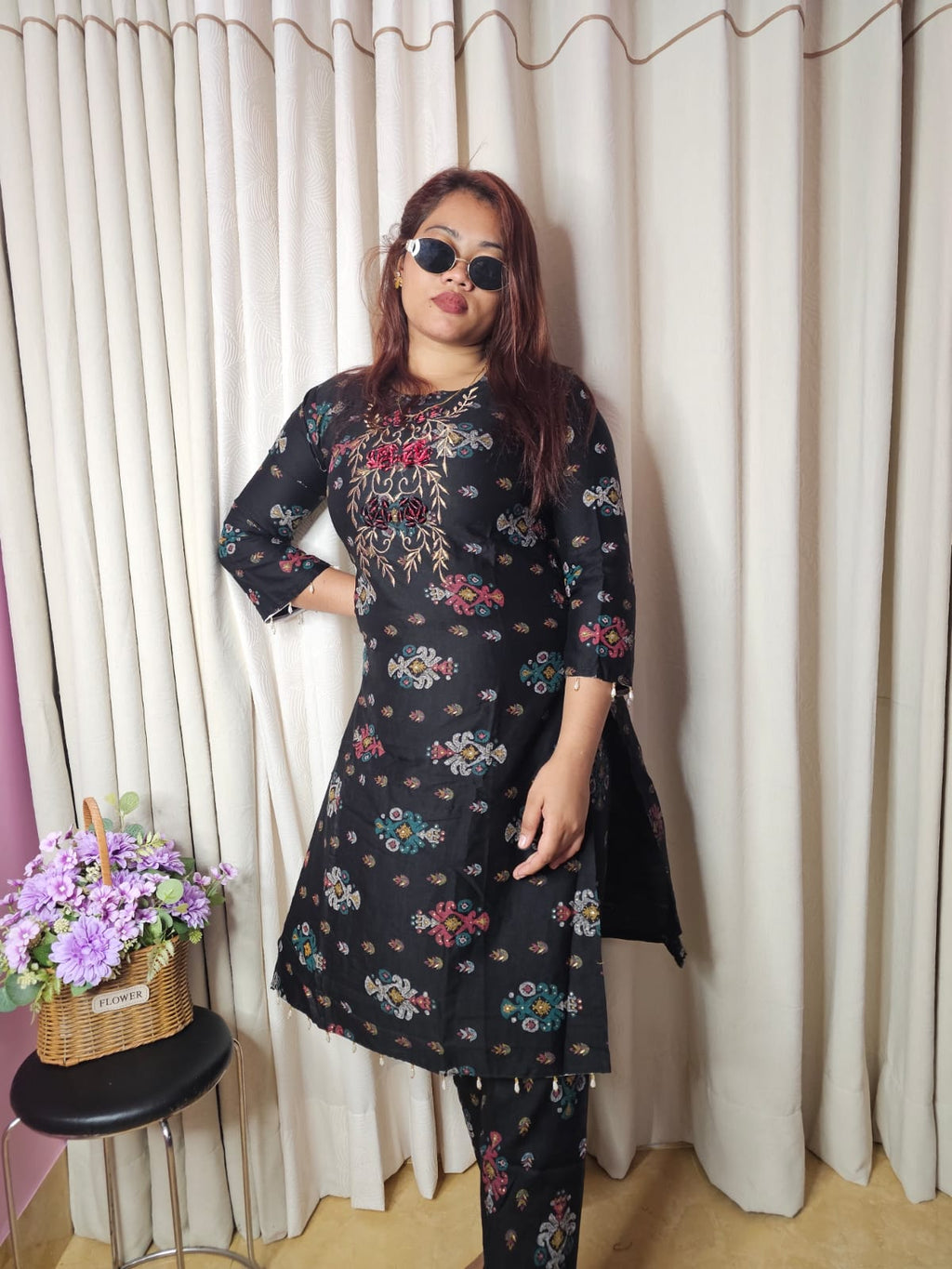 Pakistani -Style two piece dress (2pcs)