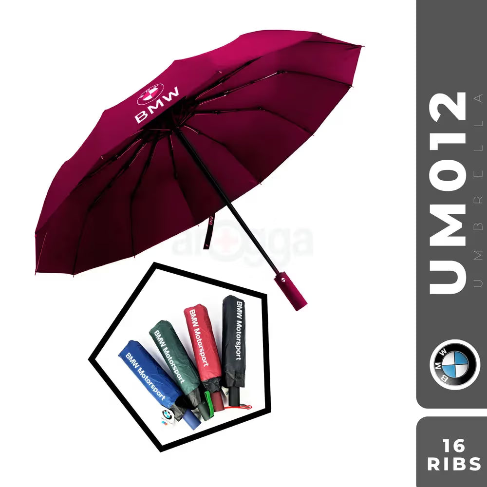BMW Premium Windproof Umbrella – 16 Rib Strong