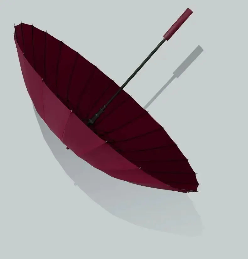24 Ribs Long Handle Business Umbrella for Button Automatic Opening
